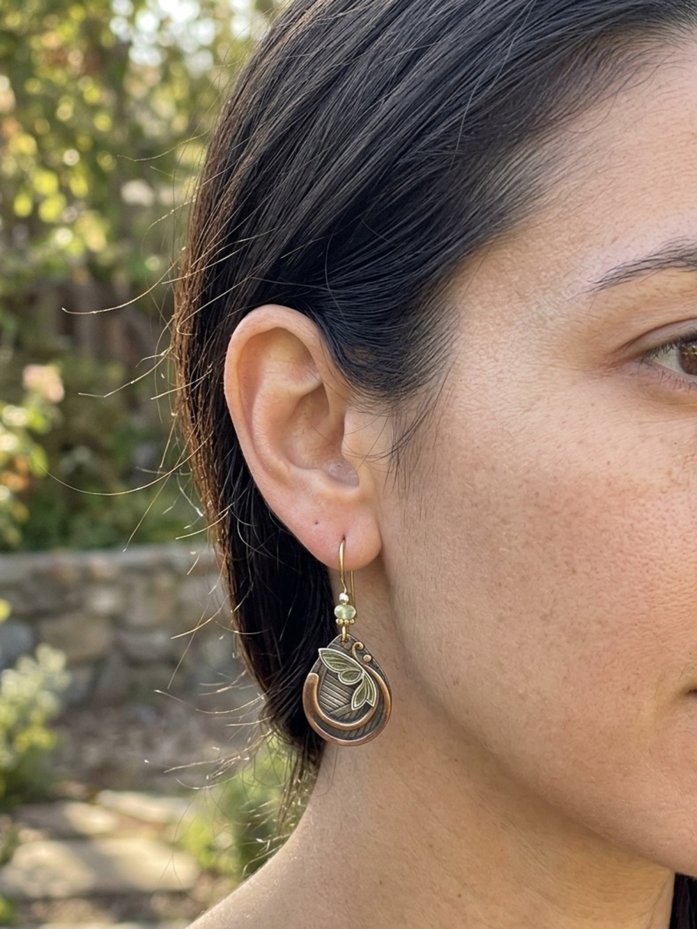 Silver Forest NWT dragonfly tear drop earrings